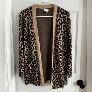 JCREW leopard cardigan